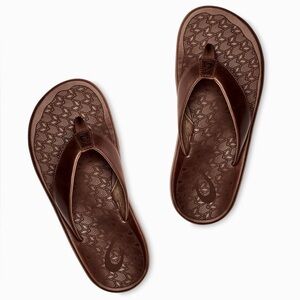 OluKai Men's ilikai Flip Flops - Toffee Brown - Men’s 10 - NWT